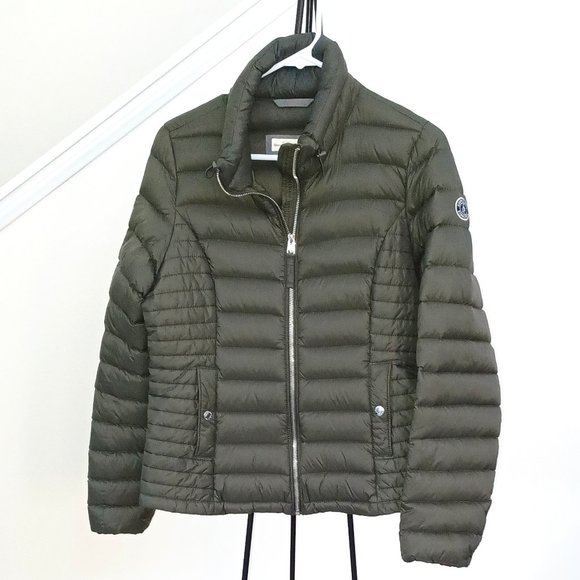 Abercrombie & Fitch Olive Green Down Winter Jacket - Picture 1 of 5